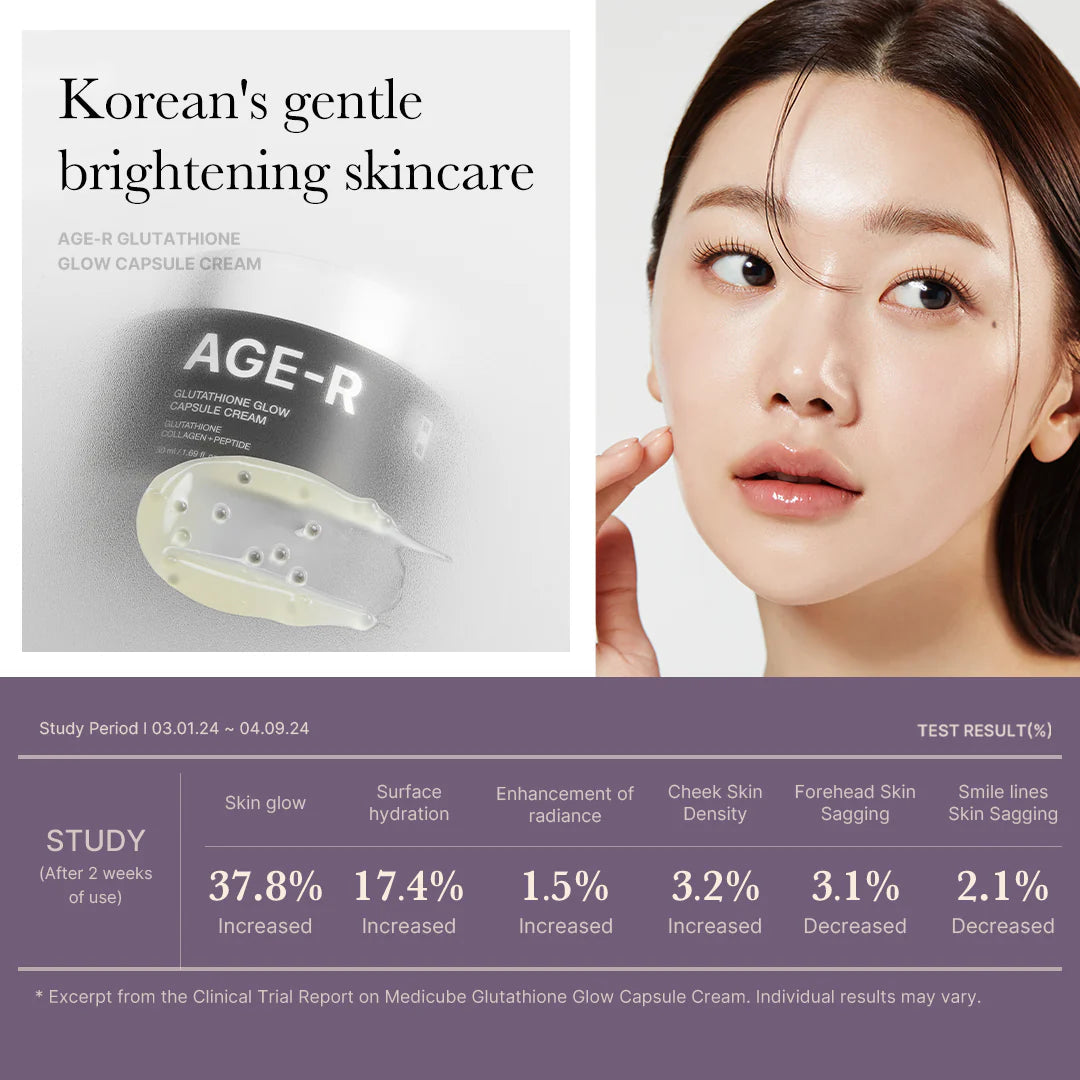 AGE-R Glutathione Glow Capsule Cream 2